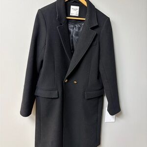 Abercrombie & Fitch Classic Black Coat
